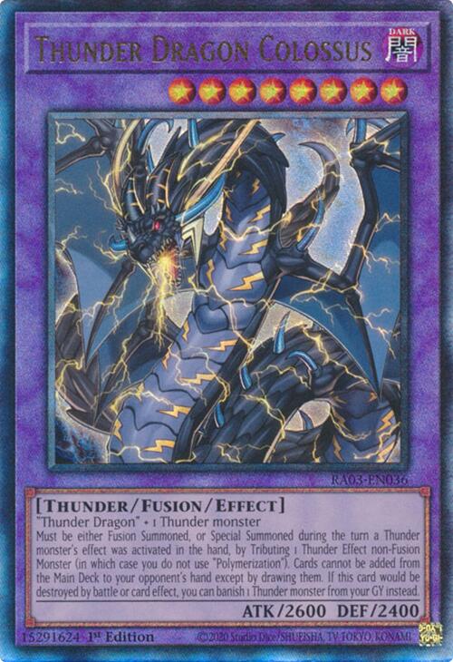 Thunder Dragon Colossus (UTR) [RA03-EN036] Prismatic Ultimate Rare | GnG Games