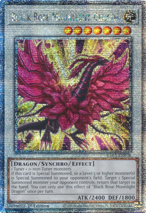 Black Rose Moonlight Dragon (Quarter Century Secret Rare) [RA03-EN038] Quarter Century Secret Rare | GnG Games