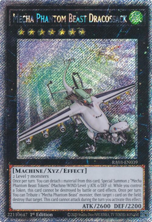 Mecha Phantom Beast Dracossack (Platinum Secret Rare) [RA03-EN039] Platinum Secret Rare | GnG Games