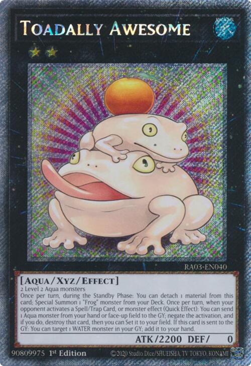 Toadally Awesome (Platinum Secret Rare) [RA03-EN040] Platinum Secret Rare | GnG Games