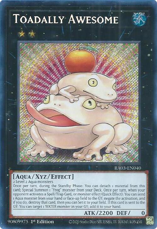 Toadally Awesome (Secret Rare) [RA03-EN040] Secret Rare | GnG Games