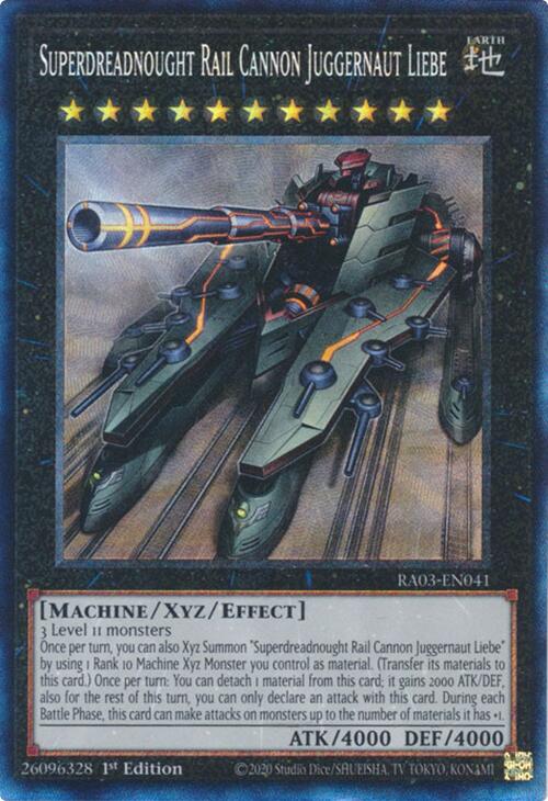 Superdreadnought Rail Cannon Juggernaut Liebe (CR) [RA03-EN041] Prismatic Collector's Rare | GnG Games