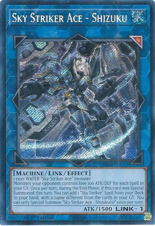 Sky Striker Ace - Shizuku (Secret Rare) [RA03-EN043] Secret Rare | GnG Games