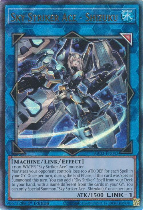 Sky Striker Ace - Shizuku (UTR) [RA03-EN043] Prismatic Ultimate Rare | GnG Games