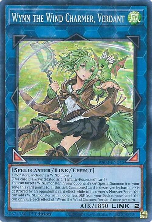 Wynn the Wind Charmer, Verdant [RA03-EN045] Super Rare | GnG Games