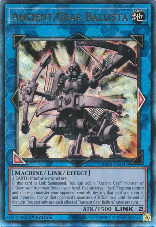 Ancient Gear Ballista (UTR) [RA03-EN046] Prismatic Ultimate Rare | GnG Games