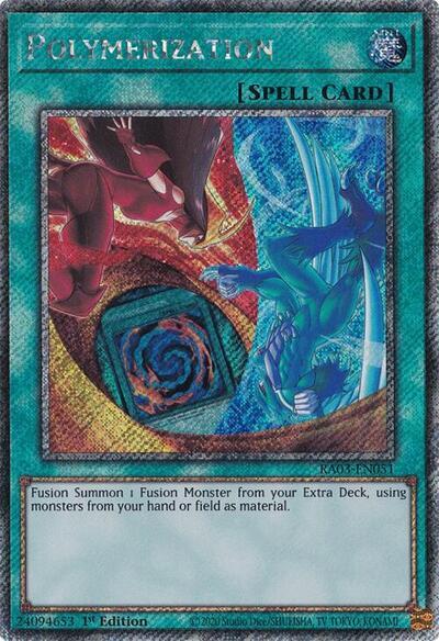 Polymerization (Platinum Secret Rare) [RA03-EN051] Platinum Secret Rare | GnG Games