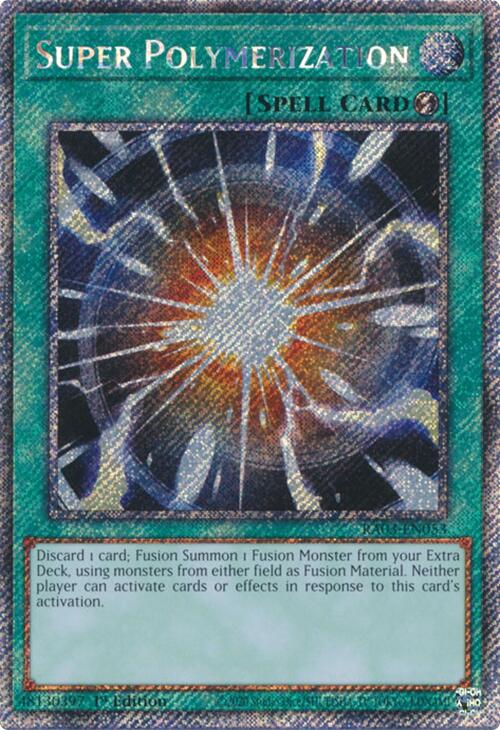 Super Polymerization (Platinum Secret Rare) [RA03-EN053] Platinum Secret Rare | GnG Games