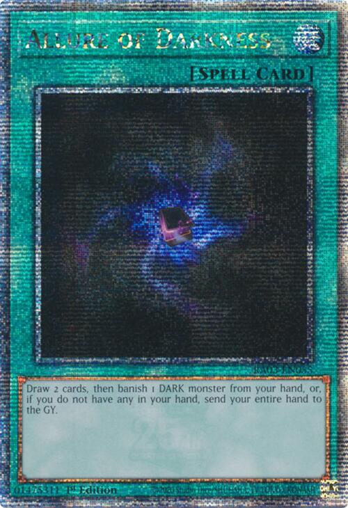 Allure of Darkness (Quarter Century Secret Rare) [RA03-EN055] Quarter Century Secret Rare | GnG Games