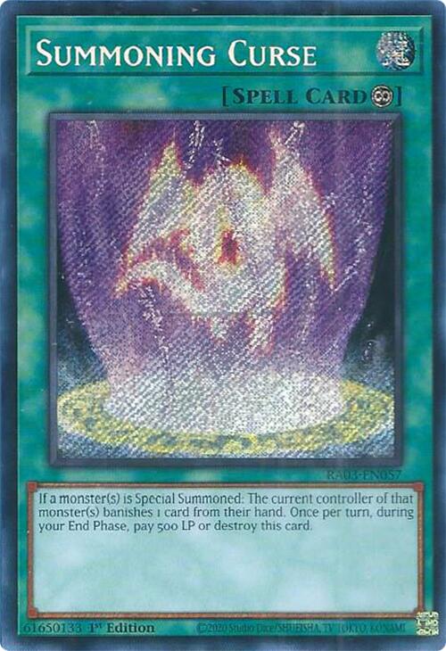 Summoning Curse (Secret Rare) [RA03-EN057] Secret Rare | GnG Games