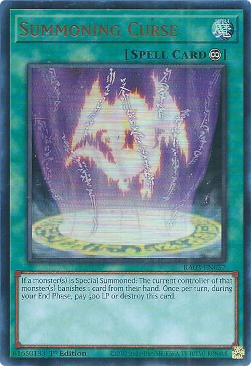 Summoning Curse (UR) [RA03-EN057] Ultra Rare | GnG Games