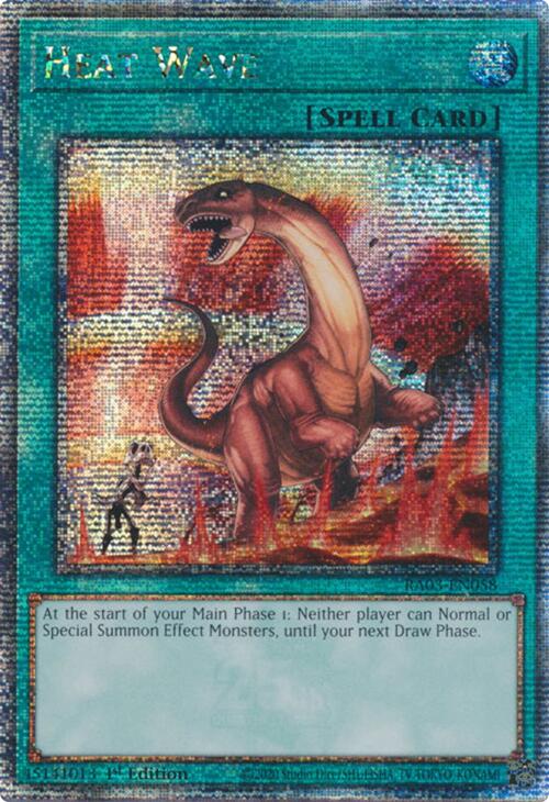 Heat Wave (Quarter Century Secret Rare) [RA03-EN058] Quarter Century Secret Rare | GnG Games