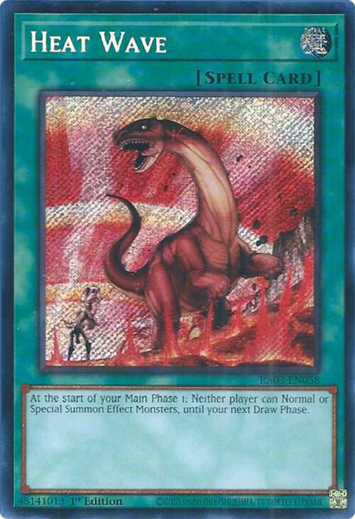 Heat Wave (Secret Rare) [RA03-EN058] Secret Rare | GnG Games