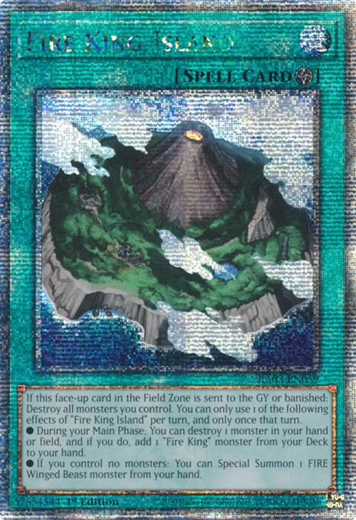 Fire King Island (Quarter Century Secret Rare) [RA03-EN059] Quarter Century Secret Rare | GnG Games