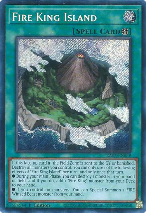 Fire King Island (Secret Rare) [RA03-EN059] Secret Rare | GnG Games