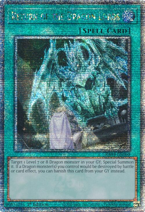 Return of the Dragon Lords (Quarter Century Secret Rare) [RA03-EN060] Quarter Century Secret Rare | GnG Games