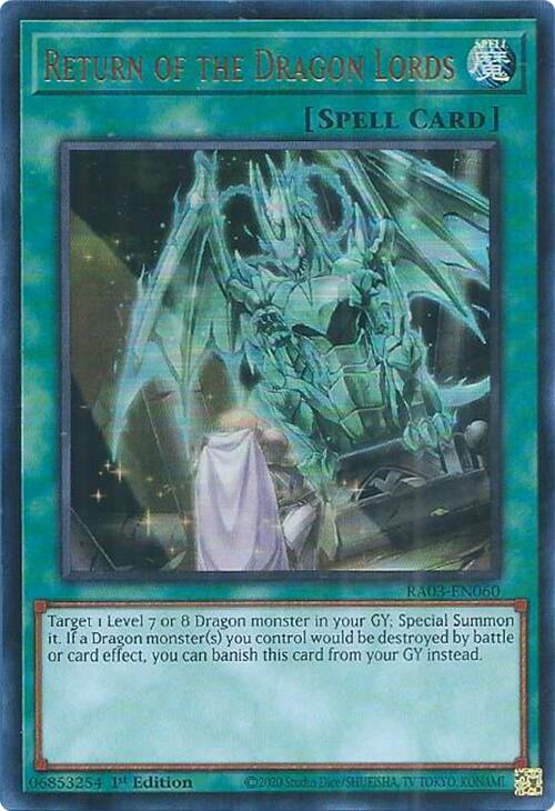 Return of the Dragon Lords (UR) [RA03-EN060] Ultra Rare | GnG Games