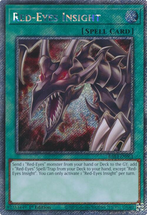 Red-Eyes Insight (Platinum Secret Rare) [RA03-EN061] Platinum Secret Rare | GnG Games