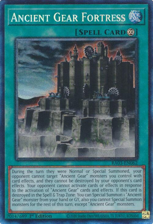 Ancient Gear Fortress (CR) [RA03-EN062] Prismatic Collector's Rare | GnG Games