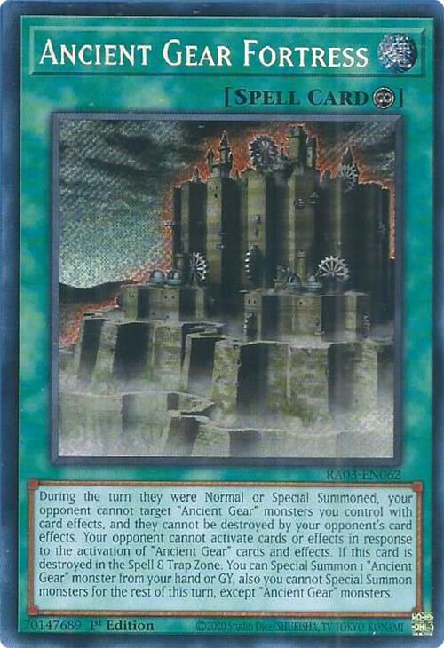 Ancient Gear Fortress (Secret Rare) [RA03-EN062] Secret Rare | GnG Games