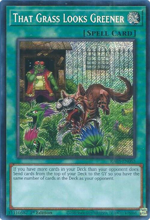 That Grass Looks Greener (Secret Rare) [RA03-EN063] Secret Rare | GnG Games