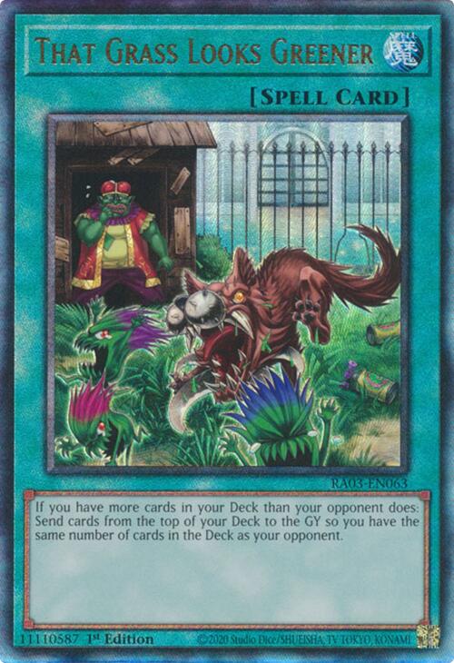 That Grass Looks Greener (UTR) [RA03-EN063] Prismatic Ultimate Rare | GnG Games