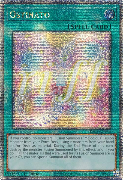 Ostinato (Quarter Century Secret Rare) [RA03-EN064] Quarter Century Secret Rare | GnG Games