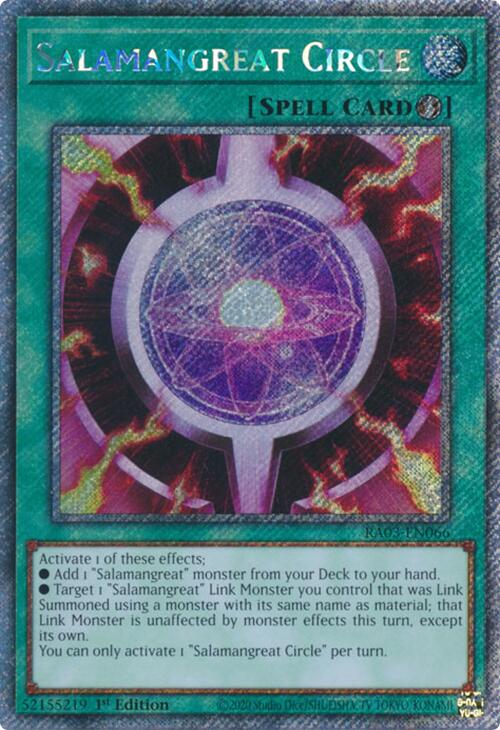 Salamangreat Circle (Platinum Secret Rare) [RA03-EN066] Platinum Secret Rare | GnG Games