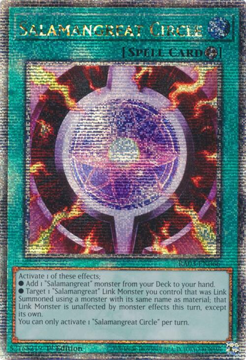 Salamangreat Circle (Quarter Century Secret Rare) [RA03-EN066] Quarter Century Secret Rare | GnG Games