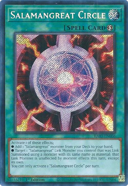 Salamangreat Circle (Secret Rare) [RA03-EN066] Secret Rare | GnG Games