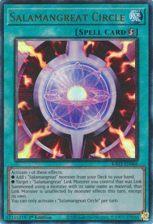 Salamangreat Circle (UTR) [RA03-EN066] Prismatic Ultimate Rare | GnG Games