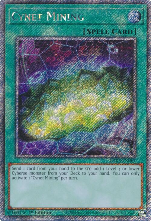 Cynet Mining (Platinum Secret Rare) [RA03-EN067] Platinum Secret Rare | GnG Games