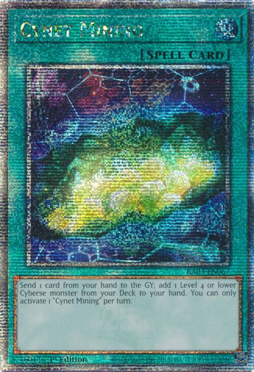 Cynet Mining (Quarter Century Secret Rare) [RA03-EN067] Quarter Century Secret Rare | GnG Games