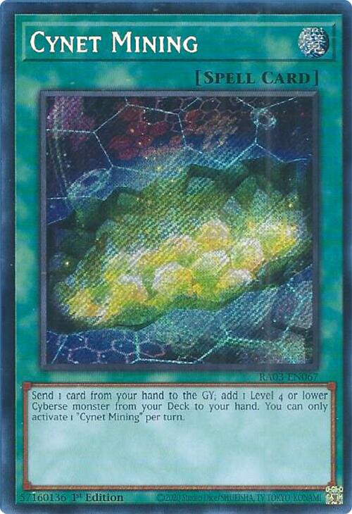 Cynet Mining (Secret Rare) [RA03-EN067] Secret Rare | GnG Games