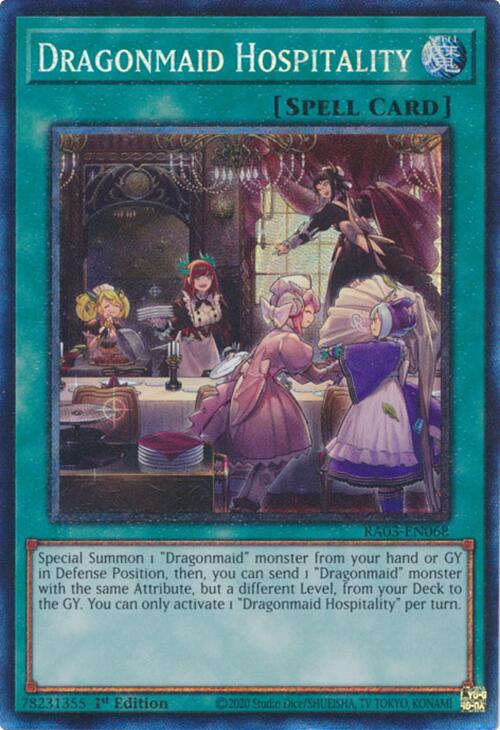 Dragonmaid Hospitality (CR) [RA03-EN068] Prismatic Collector's Rare | GnG Games