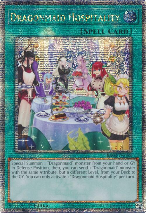 Dragonmaid Hospitality (Alternate Art) (Quarter Century Secret Rare) [RA03-EN068] Quarter Century Secret Rare | GnG Games