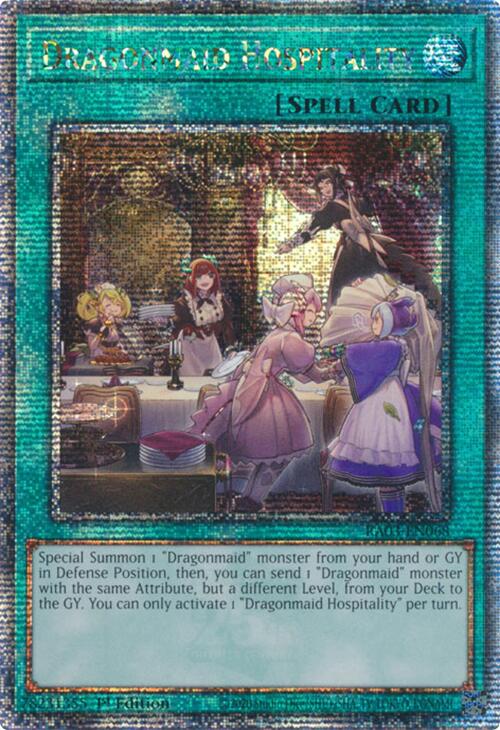 Dragonmaid Hospitality (Quarter Century Secret Rare) [RA03-EN068] Quarter Century Secret Rare | GnG Games