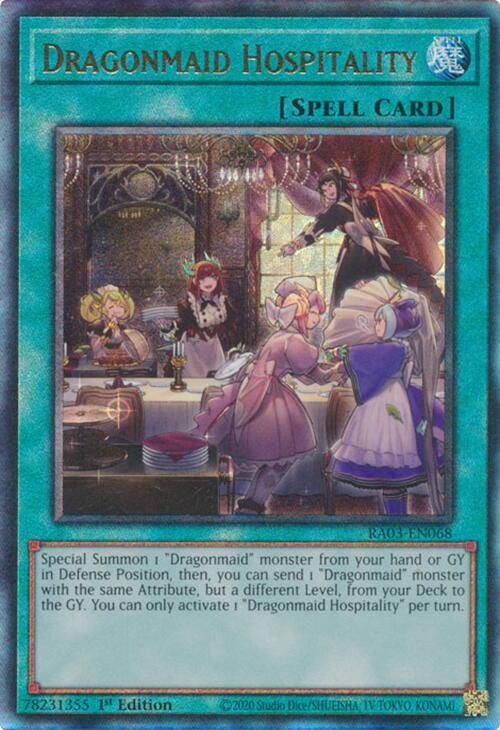 Dragonmaid Hospitality (UTR) [RA03-EN068] Prismatic Ultimate Rare | GnG Games