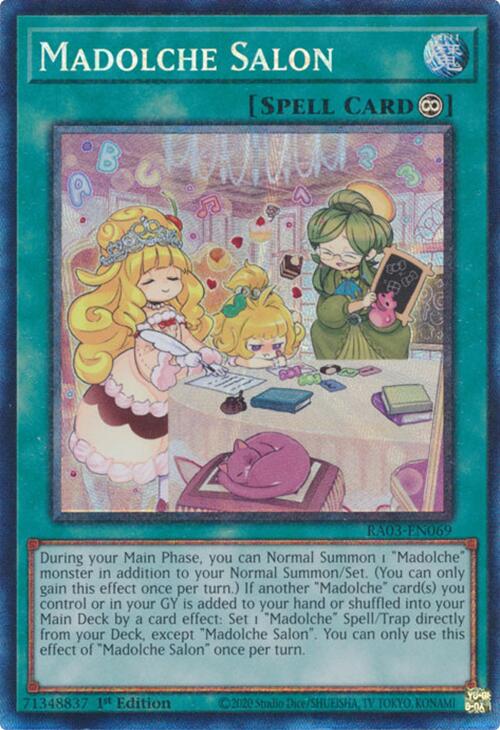 Madolche Salon (CR) [RA03-EN069] Prismatic Collector's Rare | GnG Games