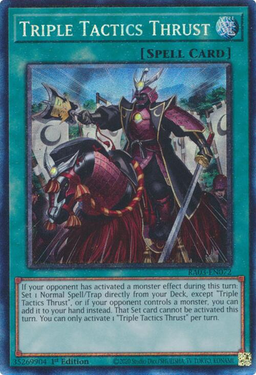 Triple Tactics Thrust (CR) [RA03-EN072] Prismatic Collector's Rare | GnG Games