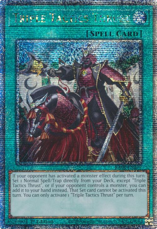 Triple Tactics Thrust (Quarter Century Secret Rare) [RA03-EN072] Quarter Century Secret Rare | GnG Games