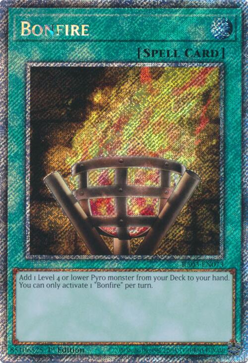 Bonfire (Platinum Secret Rare) [RA03-EN073] Platinum Secret Rare | GnG Games