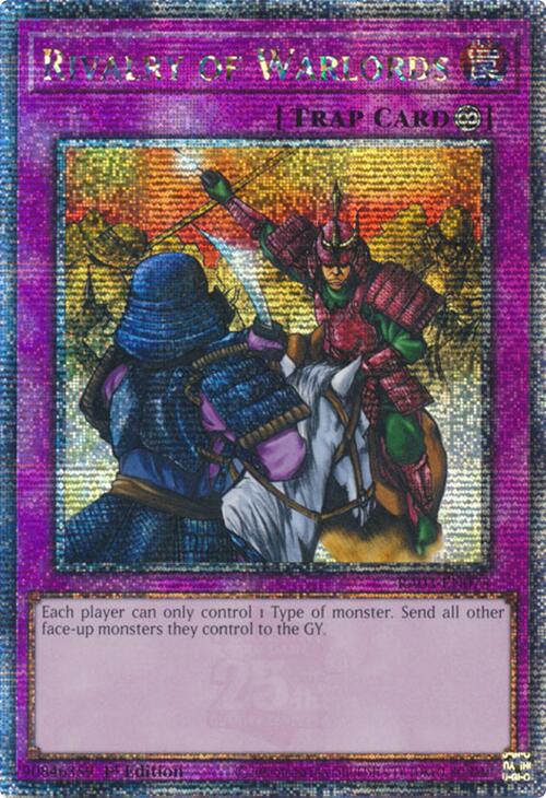 Rivalry of Warlords (Quarter Century Secret Rare) [RA03-EN075] Quarter Century Secret Rare | GnG Games