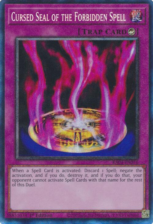 Cursed Seal of the Forbidden Spell (CR) [RA03-EN076] Prismatic Collector's Rare | GnG Games