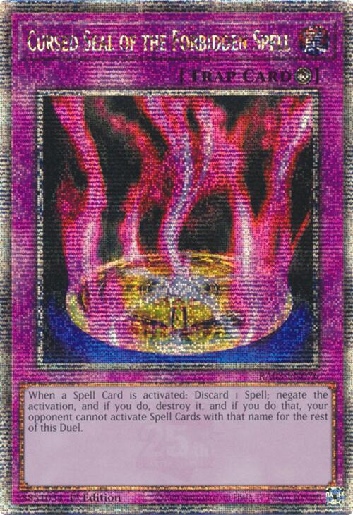 Cursed Seal of the Forbidden Spell (Quarter Century Secret Rare) [RA03-EN076] Quarter Century Secret Rare | GnG Games