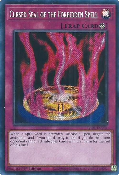 Cursed Seal of the Forbidden Spell (Secret Rare) [RA03-EN076] Secret Rare | GnG Games