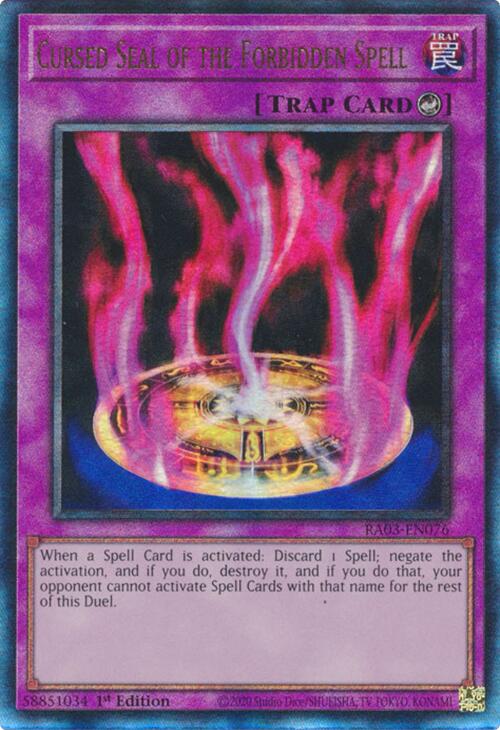 Cursed Seal of the Forbidden Spell (UTR) [RA03-EN076] Prismatic Ultimate Rare | GnG Games