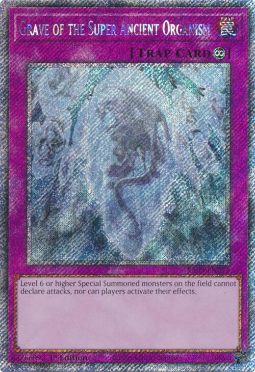 Grave of the Super Ancient Organism (Platinum Secret Rare) [RA03-EN077] Platinum Secret Rare | GnG Games