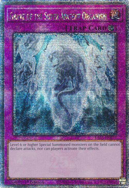 Grave of the Super Ancient Organism (Quarter Century Secret Rare) [RA03-EN077] Quarter Century Secret Rare | GnG Games
