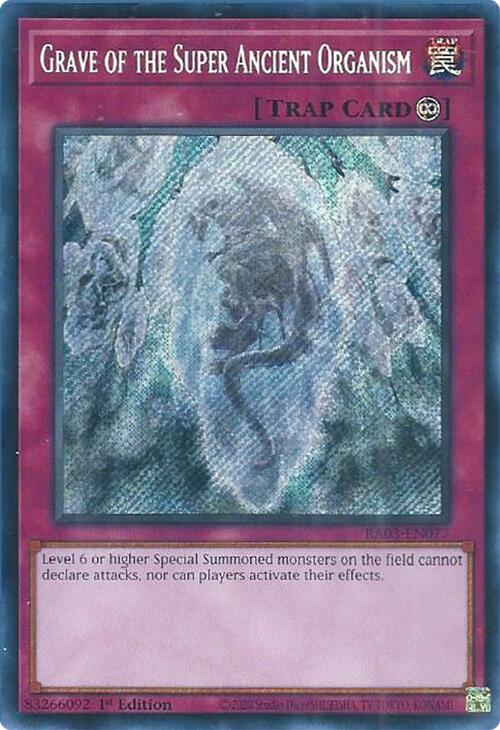 Grave of the Super Ancient Organism (Secret Rare) [RA03-EN077] Secret Rare | GnG Games